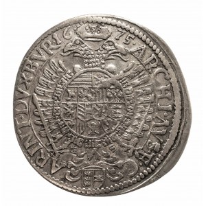 Austria, Leopold I 1657–1705, 15 krajcarów 1675 GS, Sankt Veit