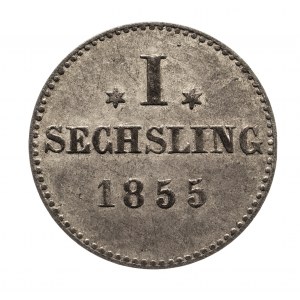 Niemcy, Hamburg, 1 sechling 1855