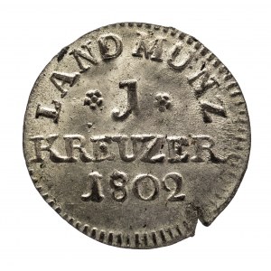 Niemcy, Hesja-Darmstadt, Ludwig X 1790-1806, 1 krajcar 1802