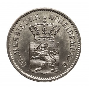 Niemcy, Hesja-Darmstadt, Ludwik III 1848-1877, 1 krajcar 1870, Darmstadt