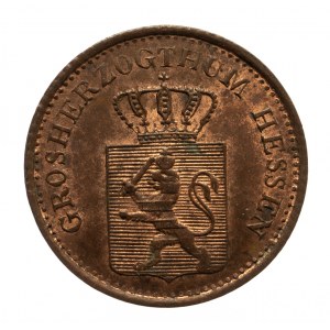 Niemcy, Hesja-Darmstadt, Ludwik III 1848-1877, 1 fenig 1871, Darmstadt