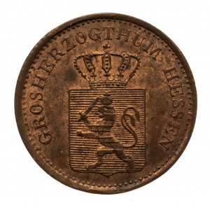 Niemcy, Hesja-Darmstadt, Ludwik III 1848-1877, 1 fenig 1872, Darmstadt