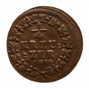 Niemcy, Nassau, Wilhelm 1816-1839, 1/4 krajcara 1819 L, Limburg