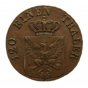 Niemcy, Prusy, Fryderyk Wilehelm III 1797-1840, 3 fenigi 1839 D, Duesseldorf