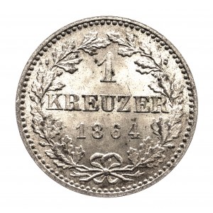 Niemcy, Frankfurt, Wolne Miasto, 1 krajcar 1864, Frankfurt