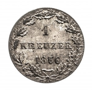 Niemcy, Frankfurt, Wolne Miasto, 1 krajcar 1856, Frankfurt