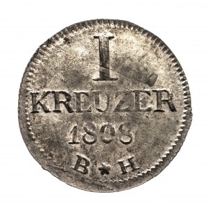 Niemcy, Frankfurt, Konfederacja Reńska 1806-1813, 1 krajcar 1808 BH, Frankfurt