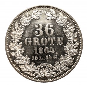 Niemcy, Brema, Wolne Miasto, 36 grote 1864, Brema, prooflike