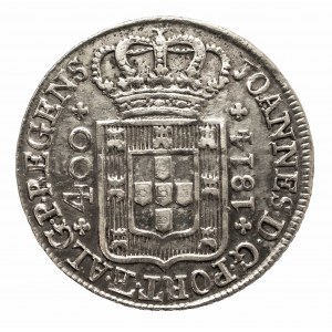 Portugalia, Jan VI 1816-1826, 400 reali (reis) 1814, Lisbona