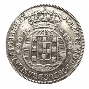 Portugalia, Jan VI 1816-1826, 400 reali (reis) 1819, Lisbona