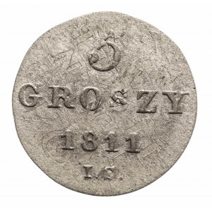 Księstwo Warszawskie 1807-1815, 5 groszy 1811 I.S. Warszawa.