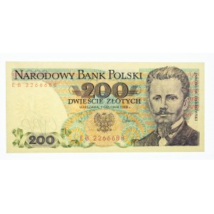 Polska, PRL 1944 - 1989, 200 ZŁOTYCH 1.12.1988, seria EB.