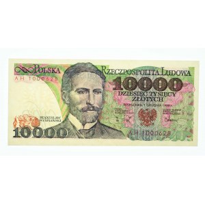 Polska, PRL 1944 - 1989, 10000 ZŁOTYCH 1.12.1988, seria AH.