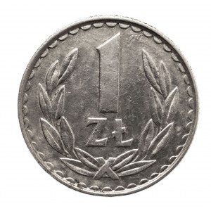 Polska, PRL 1844-1989, 1 złoty 1985 - DOUBLE DIE na awersie, Warszawa