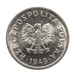 Polska, PRL 1944-1989, 10 groszy 1949 b.zn.m., aluminium, Kremnica