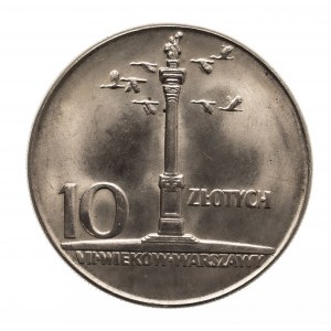 Polska, PRL 1944-1989, 10 złotych 1965 Kolumna Zygmanta, Warszawa