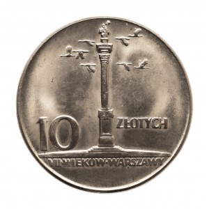 Polska, PRL 1944-1989, 10 złotych 1965 Kolumna Zygmunta, Warszawa