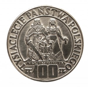 Polska, PRL 1944-1989, 100 złotych 1966 Mieszko i Dabrówka, Warszawa (2)
