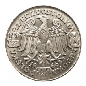 Polska, PRL 1944-1989, 100 złotych 1966 Mieszko i Dabrówka - Głowy, próba, Warszawa