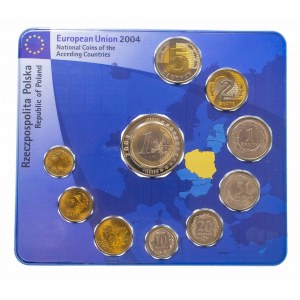 Polska, Rzeczpospolita od 1989, Zestaw monet obiegowych - Wstąpienie Polski do UE 2004