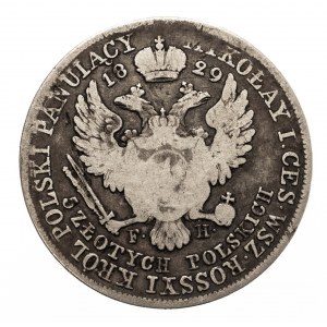 Królestwo Polskie, Mikołaj I 1825-1855, 5 złotych 1829 F.H., Warszawa