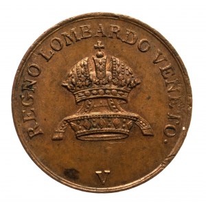 Włochy, Lombardia-Wenecja, 1 centessimo 1822 V, Wenecja
