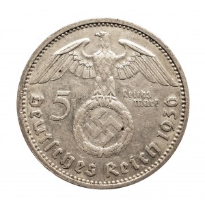 Niemcy, III Rzesza 1933-1945, 5 marek 1936 A, Hindenburg