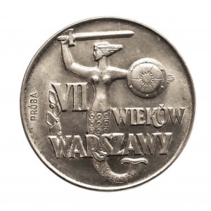 Polska, PRL 1944-1989, 10 złotych 1965, VII wieków Warszawy, próba
