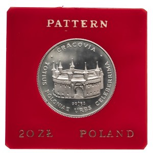 Polska, PRL 1944-1989, 20 złotych 1981, Barbakan w Krakowie, PRÓBA, miedzionikiel