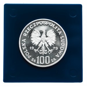 Polska, PRL 1944-1989, 100 złotych 1979, Ochrona Środowiska - Kozica, srebro