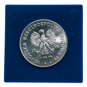 Polska, PRL 1944-1989, 100 złotych 1978, Adam Mickiewicz, srebro