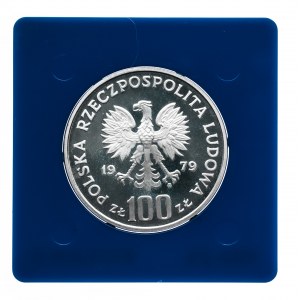 Polska, PRL 1944-1989, 100 złotych 1979, Ochrona Środowiska - Ryś, srebro