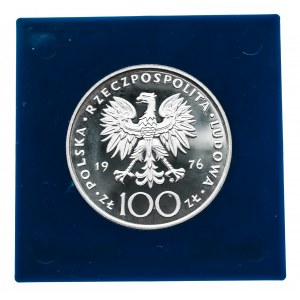 Polska, PRL 1944-1989, 100 złotych 1976, Kazimierz Pułaski, srebro