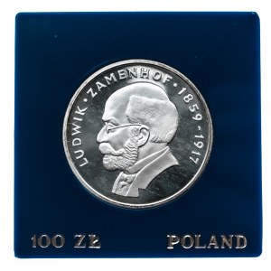 Polska, PRL 1944-1989, 100 złotych 1979, Ludwik Zamenhoff, srebro