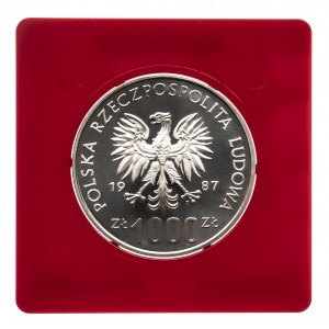 Polska, PRL 1944-1989, 1000 złotych 1987, Vratislavia, PRÓBA, srebro (2)