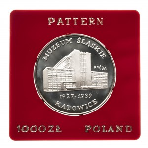 Polska, PRL 1944-1989, 1000 złotych 1987, Muzeum Śląskie, PRÓBA, srebro (1)