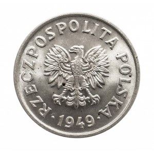 Polska, PRL 1944-1989, 20 groszy 1949, aluminium, Kremnica