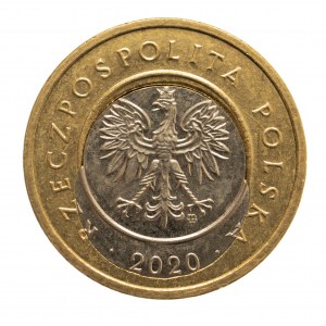 Polska, Rzeczpospolita od 1989, 2 złote (destrukt menniczy) 2020, Warszawa