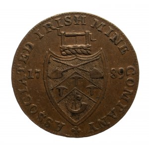 Irlandia, Token, półpensa 1789.