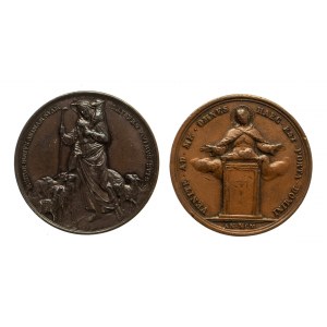 Watykan, lot dwóch medali Leon XIII 1878 - 1903.