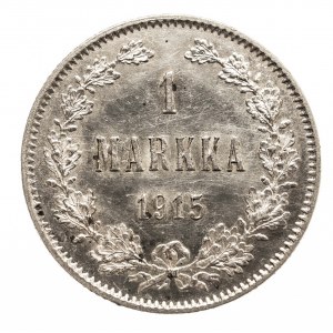 Finlandia, Mikołaj II 1894-1917, 1 markka 1915 S