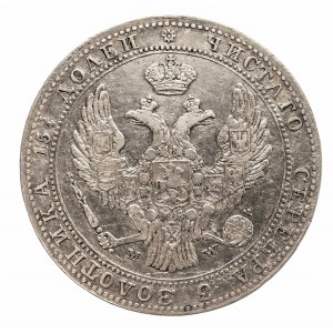 Zabór Rosyjski, Mikołaj I 1825-1855, 3/4 rubla / 5 złotych 1837 MW, Warszawa