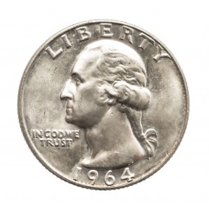 Stany Zjednoczone Ameryki, quarterdollar 1964 D Waszyngton, Denwer