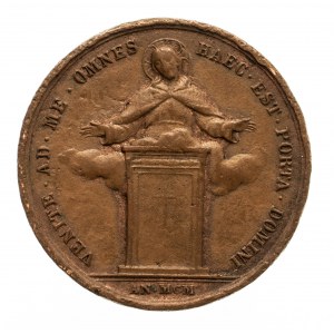 Watykan, Leon XIII (1878–1903), medal, autorstwa Bianchiego, wybity z okazji roku jubileuszowego