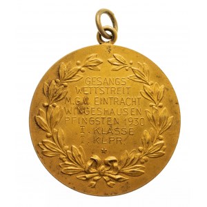 Austria, Schubert Franciszek medal Konkurs Śpiewaczy 1930