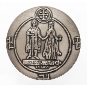 Polska, PRL, medal z serii królewskiej PTAiN NR 0 - Mieszko I, 1978, Warszawa.