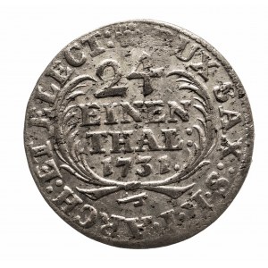 Polska, August II Mocny 1697-1733, 1/24 talara 1731 IGS, Drezno