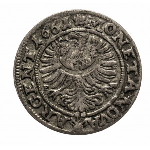 Śląsk, księstwo legnicko-brzesko-wołowskie - Jerzy III Brzeski 1639-1664, 3 krajcary 1661, Brzeg