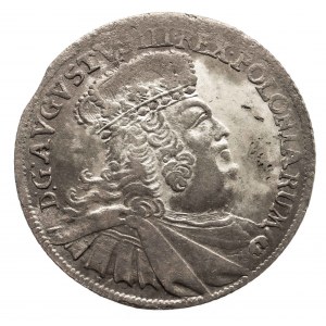 Polska, August III 1733-1763, dwuzłotowka (8 groszy) 1753, Lipsk