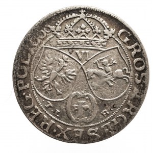 Polska, Jan II Kazimierz Waza 1649–1668 Szóstak, 1660 TLB, Kraków